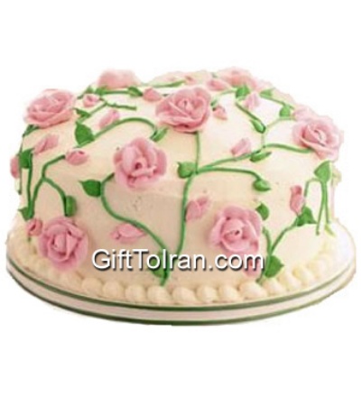 Picture of Flowers in Cake